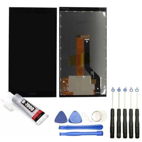 Visiodirect® Ecran Complet: Vitre + Lcd Compatible Avec Htc Desire 530 Taille 5" Noir+ Kit Outils + Colle B7000 Offerte