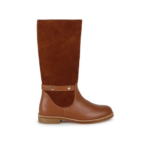 Chloé Kids Bottes En Daim - Marron