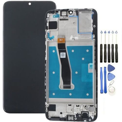 Ecran Lcd Huawei P Smart 2019 Pot-Lx1, Pot-Lx1af, Pot-Lx2j + Vitre Tactile Avec Châssis Noir Taille 6.21''+ Kit Outils