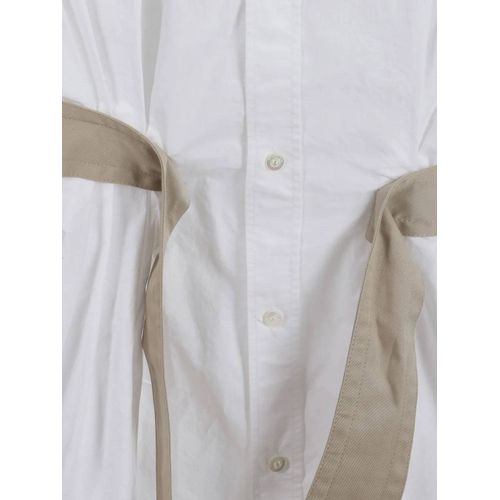 Balenciaga Chemise Ceinturée - Blanc