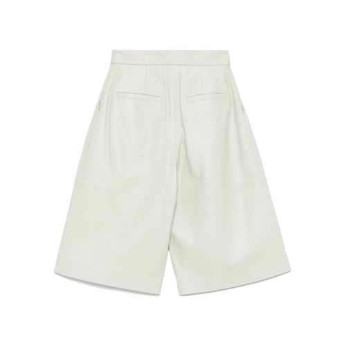 Yves Salomon Short En Cuir - Vert