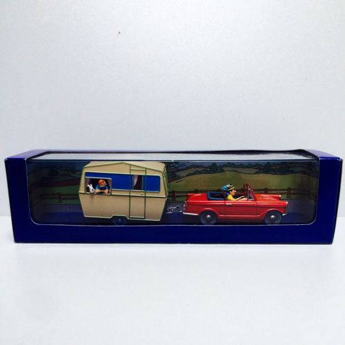 Tintin - Triumph Herald + Caravane - L'île Noire - Atlas-Atlas