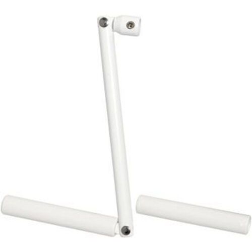 Manivelle en acier blanc hexagonale