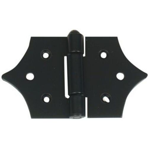 Charni?re décorative noire acier ?poxy noir Afbat 130 mm