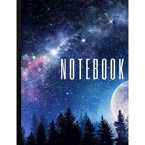Notebook: A Starry Night: Lined Notebook Journal 150pages 8.5x11inches (Mother Earth Moments Notebooks - 150pages)
