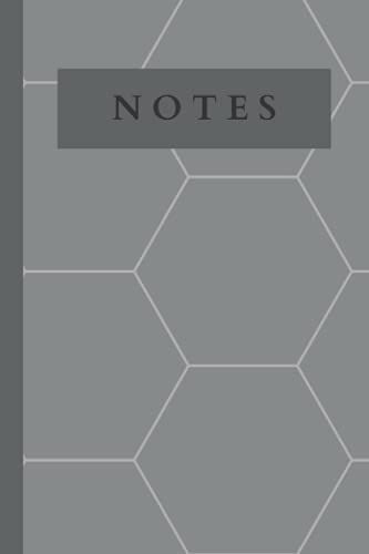 Grey 'notes' Notebook - 100 Pages - Ideal For Note Taking: Includes 100 Lined Pages