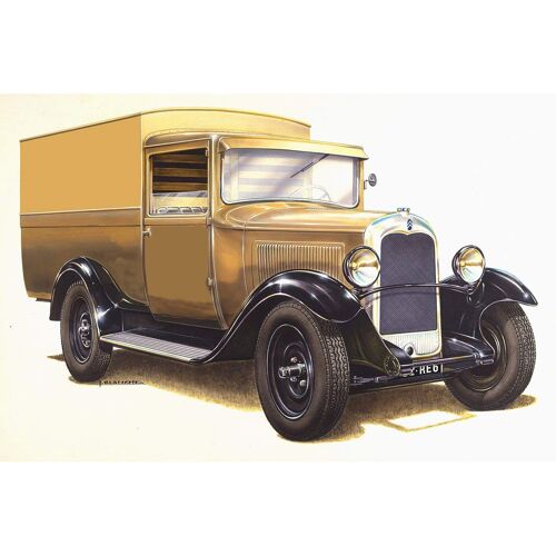 Maquette Véhicule : Citroën C4 Fourgonnette 1928-Heller