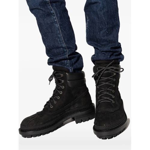 Dsquared2 Bottines Army À Lacets - Noir