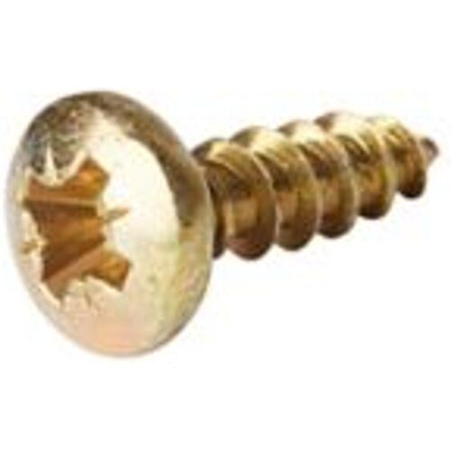 Vis ? bois pozidriv ? tête cylindrique zingu?e jaune 3.5x20 mm - 100?pi?ces