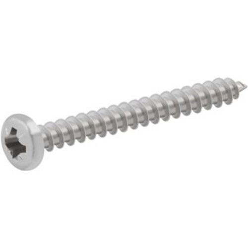 Vis ? bois cylindrique en acier inoxydable A4 pozidriv 4x40 mm - 20?pi?ces