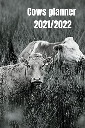 Cows Planner 2021-2022: Dated Monthly Calendar,Positive Vibes,Funny Cows, Sarcastic, Motivational Cuss Words! Empowering For Women Weekly Planner,6 X 9 Dated Agenda,Cows Lovers,