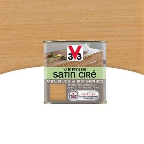 Vernis meubles et boiseries V33 Satin cir? ch?ne clair satin 0 25L