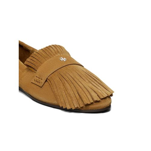 Tory Burch Mocassins À Franges - Marron
