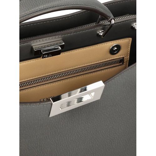 FENDI sac à main Peekaboo ISeeU médium - Gris