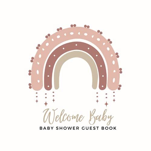 Rainbow Baby Shower Guestbook: Wishes And Advice For Baby Shower, Baby Predictions