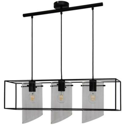 Suspension Daluiz 3 Ampoules E27 Ip20 Noir