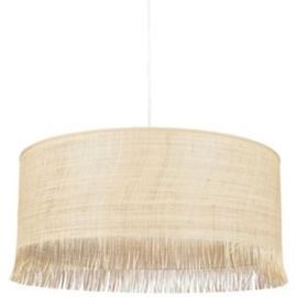 Suspension Cylindre E27/100w H20cm - 38 Cm Ibiza Raphia Corep
