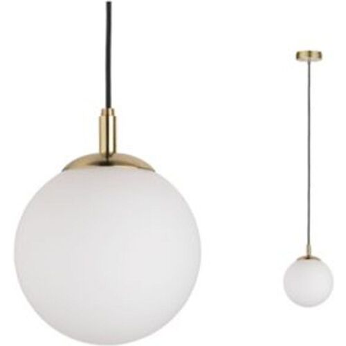 Suspension Neordic Menja Blanc Et Laiton Bross? L.25 X H.110 Cm