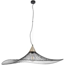 Suspension Lizzie Filaire Corep - 110cm E27 Ip20 60w 230v Noir Et Laiton