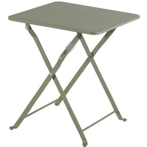 Table De Jardin En Métal Goodhome Saba Kaki 40 X 40 Cm