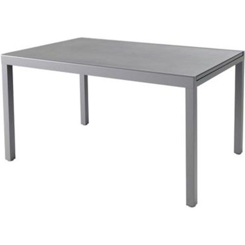 Table De Jardin En Métal Goodhome Moorea Gris 90 X 140/200 Cm