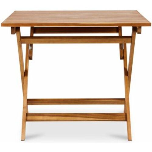 Table De Jardin En Acacia Denia Pliante 90 X 90 Cm