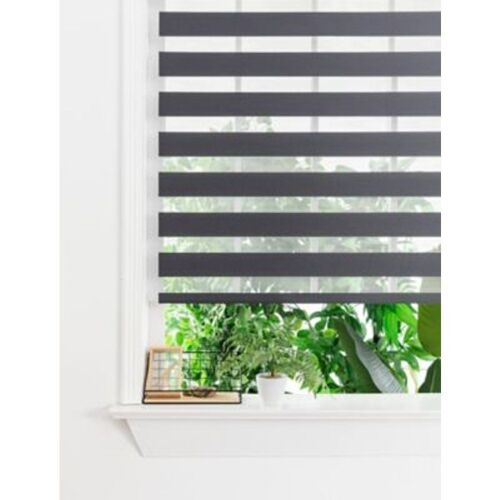 Store enrouleur jour/nuit 40x140cm gris fonc?