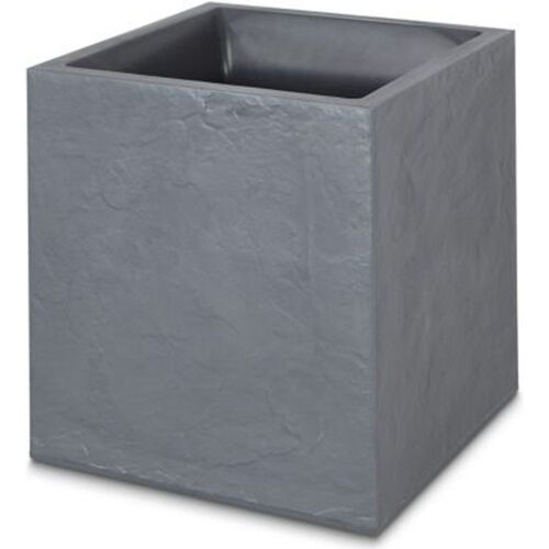 Bac Carr? Plastique Blooma Volcania Gris Fonc? 38 7 X 38 7 X H. 41 Cm