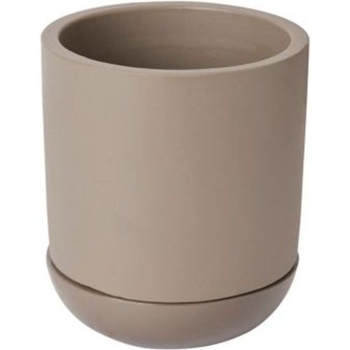 Pot Rond ?Maill? Bois Flott? - 12 Cm Avec Soucoupe