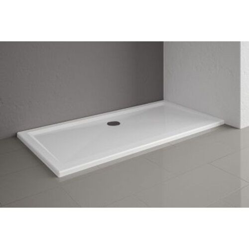 Receveur de douche ? poser / ? encastrer extra-plat acrylique rectangulaire blanc Schulte 160 x 80 cm