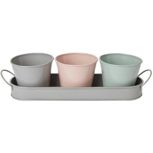 Trio De Pots Métal 9cm
