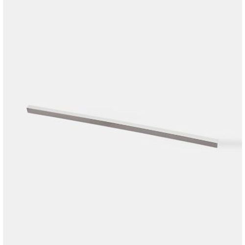 Baguette pour plinthe GoodHome Caraway acier bross? 2.4 m