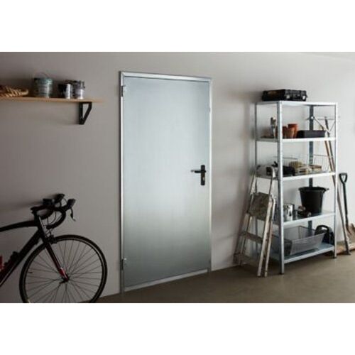 Porte de service non isol?e métal 80 x h.200 cm r?versible