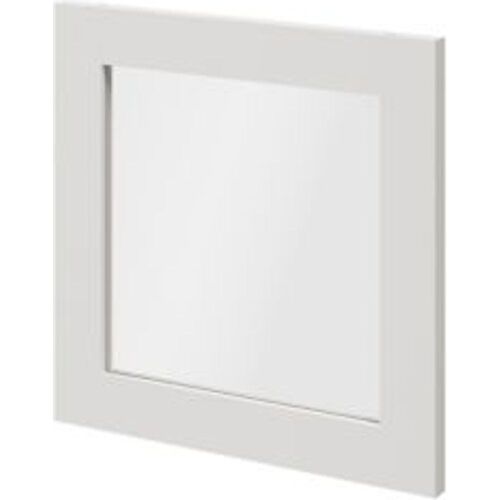 Porte battante blanche en verre GoodHome Atomia H?37 2 x L. 37 2 cm