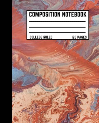 Composition Notebook: College Ruled Paper Notebook Journal, 120 Pages, 7.5x9.25 Inches, Pretty Pink Swirl Marble: Blank College Lined Workbook For Girls Boys Kids Teens Students