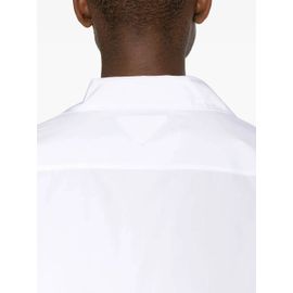 Prada Chemise En Popeline À Motif Bowling Elephant Brodé - Blanc