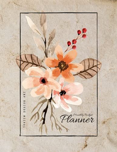 Monthly Budget Planner, Floral Cover In Vintage, Retro Style On Old Paper Style Timeless Undated Layout. On 130 Pages In 8.5x11 Inches.: Gift Idea, For A Birthday For Mom, Dad, Or Even For The Kids