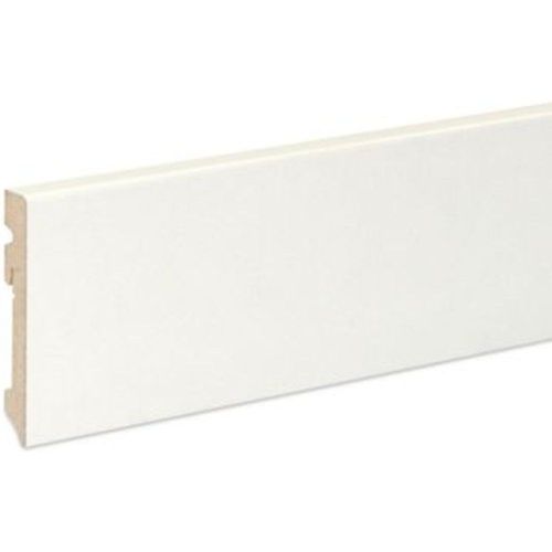 Plinthe MDF Blanc contemporaine GoodHome 220 x 10 cm D?cor?10 (vendue ? la pi?ce)