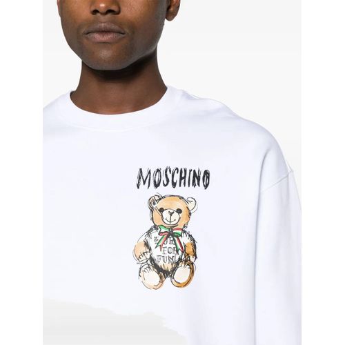 Moschino Sweat À Imprimé Ourson - Blanc