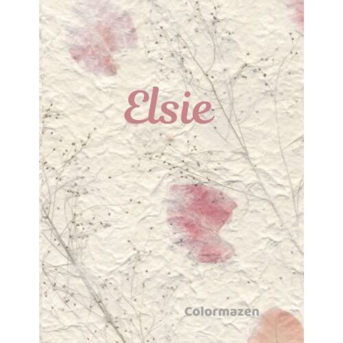 Elsie: Pink Petal Personalised Notebook (Large)