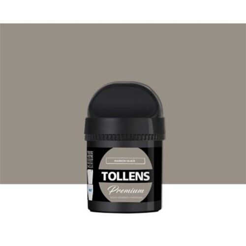 Testeur peinture Tollens premium murs  boiseries et radiateurs marron glac? mat 50ml