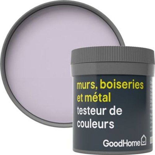 Testeur peinture r?sistante murs boiseries et métal GoodHome violet Hokkaido mat 50ml