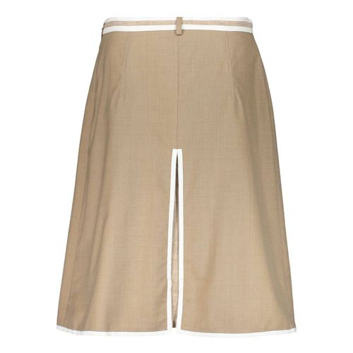 Burberry Jupe Mi-Longue À Bords Contrastants - Tons Neutres