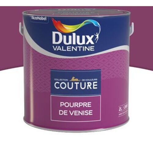 Peinture murs et boiseries Dulux Valentine Couture pourpre de venise satin? 2L