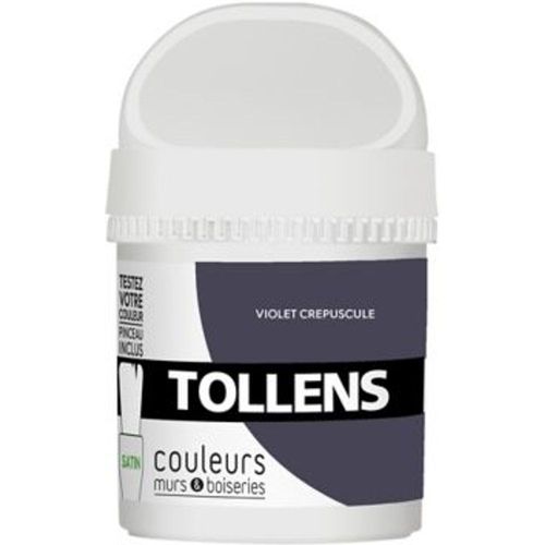 Testeur peinture murs et boiseries Tollens violet cr?puscule satin 50ml