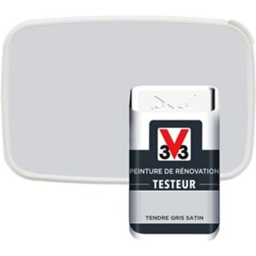 Testeur peinture de r?novation V33 tendre gris satin 50ml