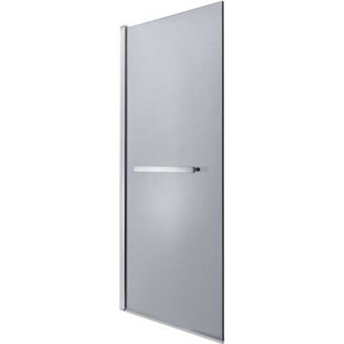 Pare-baignoire 1 volet verre gris fum? anticalcaire GoodHome Nubia H. 150 x l. 95 cm
