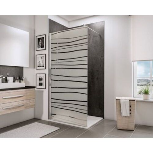 Paroi de douche ? l'italienne  120 x 190 cm  Schulte NewStyle  Walk In  verre transparent anticalcaire  Mistral