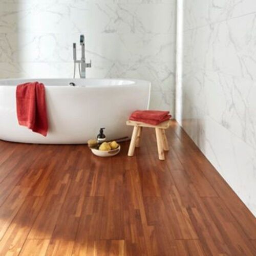 Parquet massif M teck 4 frises verni marron