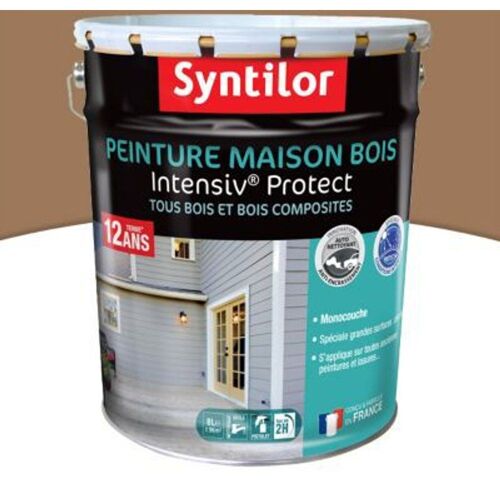 Peinture maison bois Intensiv Protect Marron 8L